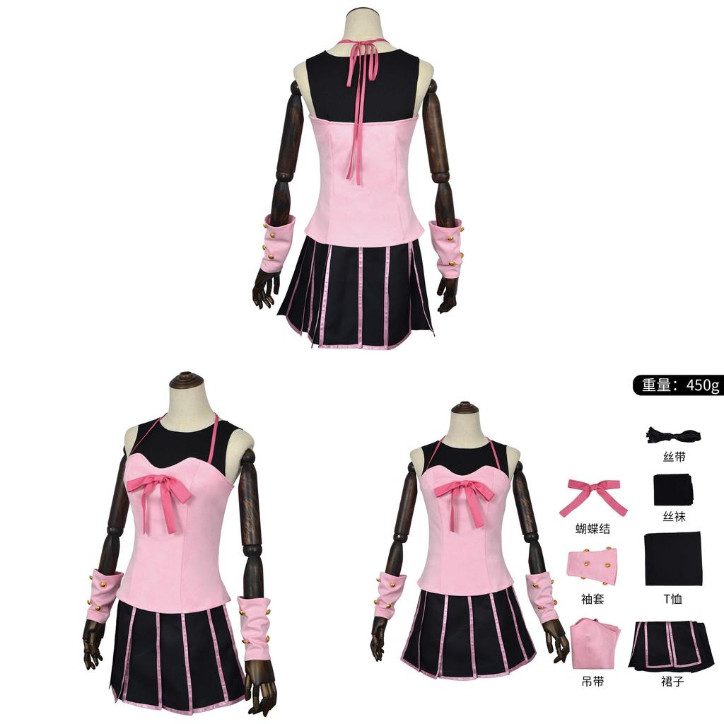 Jojos Bizarre Adventure Lucy Steel Cosplay Dress With Polyester Fabric For Anime Role Play Fans