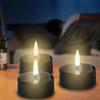 Solar Candles Flameless Fake Candle LED Lights For Outside 4 Pieces Waterproof Outdoor Decor For Halloween Decorations Pathway