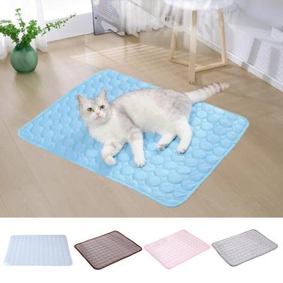 Self Cooling Mat for Dogs Cats Non-Slip Washable Pet Cooling Pad for Summer Indoor Outdoor Crate Kennel Floor Car Seat