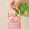 2000ml Leakproof Water Bottle Stay Hydrated Motivational Sport Bottle with Time Marker for Fitness Outdoor Office Indoor