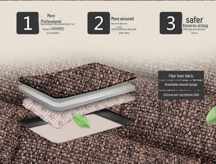 Set de perne universale pentru scaun auto din in - protectie Four Seasons (3 bucăți)