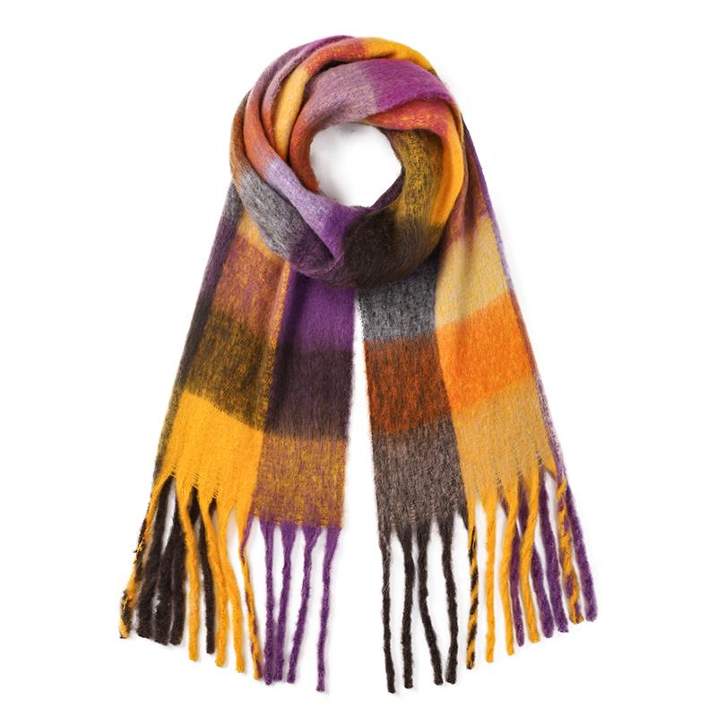 Korean Style Winter Thick Warm Scarf Women Cashmere Shawl and Wraps Pashmina Neckerchief Bufanda Female Long Tessel Echarpe 2025