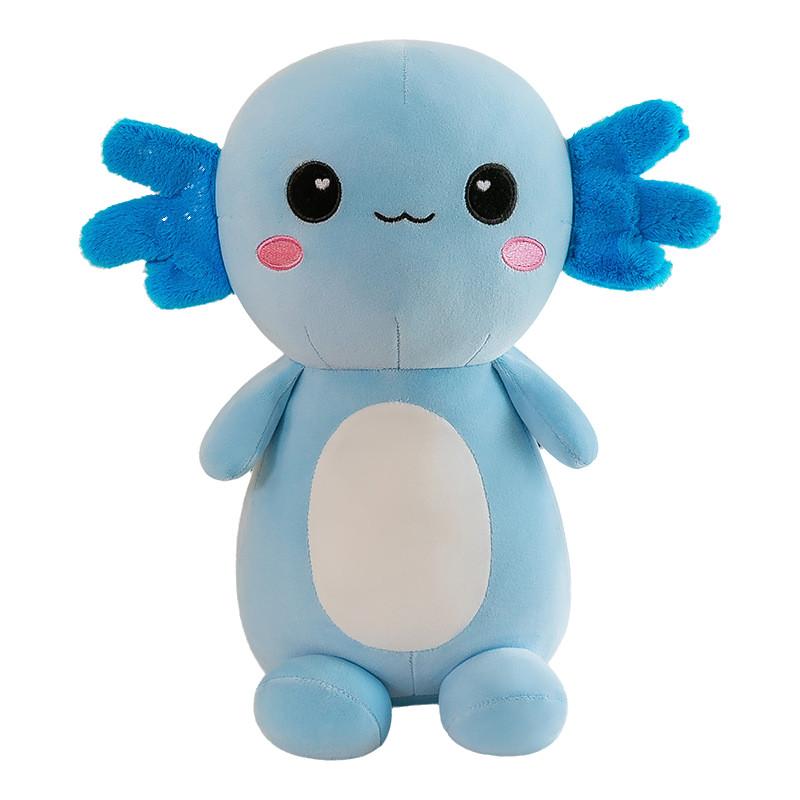 

Adorable Plush Axolotl Toy Soft Cartoon Animal Stuffed Doll For Kids And Adults 25cm/9.84in синій