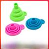 Colorful Foldable Telescopic Funnel: High Temp Resistant Kitchen Gadget for Oil, Wine, More