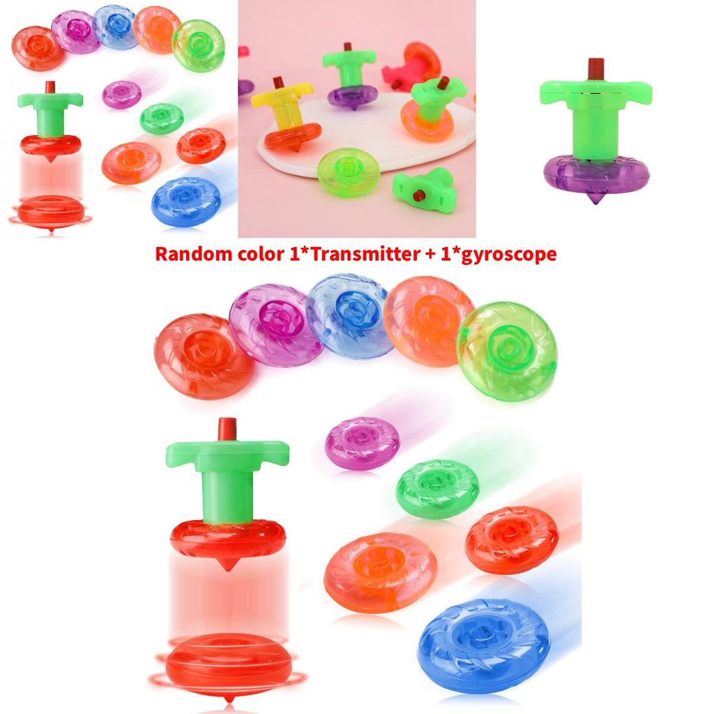 Classic Kids Transmitter Gyroscope Set Toy With Launching Mechanism For Children And Collectors