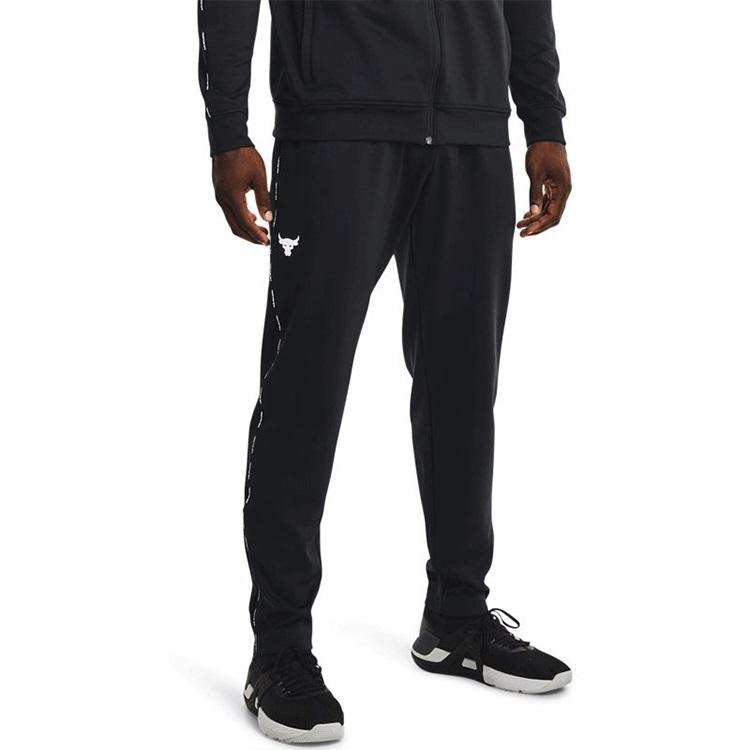 Under Armour Project Rock Solid Color Training Pants Men Bottoms Black 1367086-001