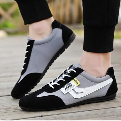 Men Low-top Canvas Shoes Casual Breathable Sneakers Korean Style Autumn Lace Up Casual Non-slip Trainers Shoes