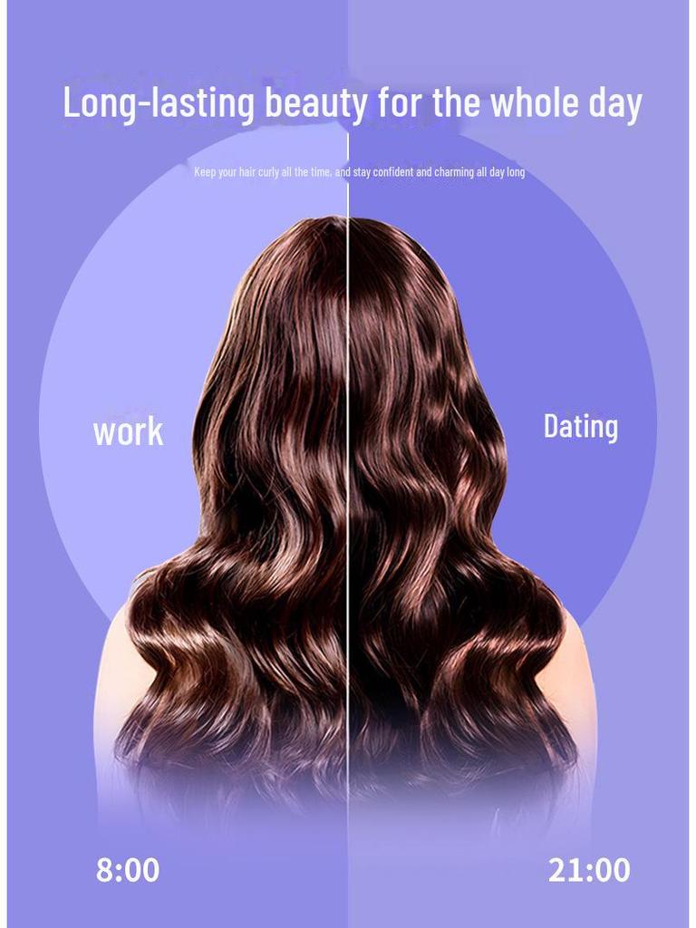 Minhuang Automatic Curling Iron - Large Curl, Rotating, Negative Ion, Anti-Scalding, Hair-Friendly, Lazy Perm.