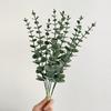 24Pcs Artificial Leaves Realistic Care Easy Simulated Plastic 38cm Eucalyptus Green Plant Branch
