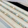 Color Beaded Necklace Women'S Freshwater Pearl 2024 New Light Luxury Niche Collarbone Neck Chain Shoushan Stone