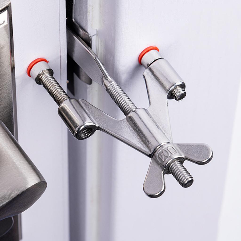 Cestovní zámky pro uzamčení Nerezová ocel Dočasné blokování dveří Zámky na dveře Zařízení Perfektní pro cestování Hotel Domov