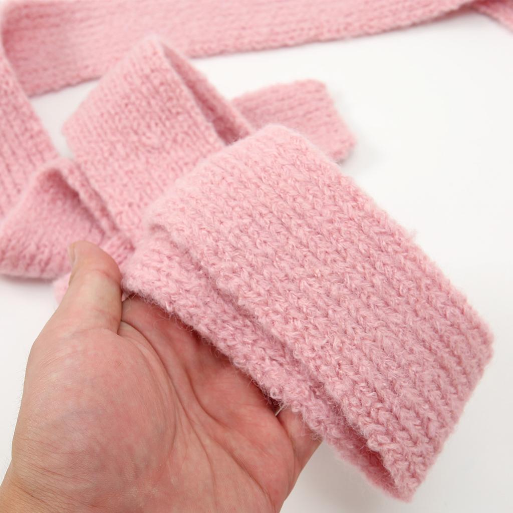 Winter New Women's Imitation Cashmere Mohair Scarf Solid Color Narrow Long Scarf Female Korean Version Knitted Woolen Scarves