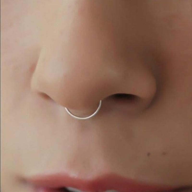 1 Pairs U-shape Fake Nose Ring Gold Color Nose Ring Piercings Fashion Simple Nose Ring Unisex Jewelry Gifts