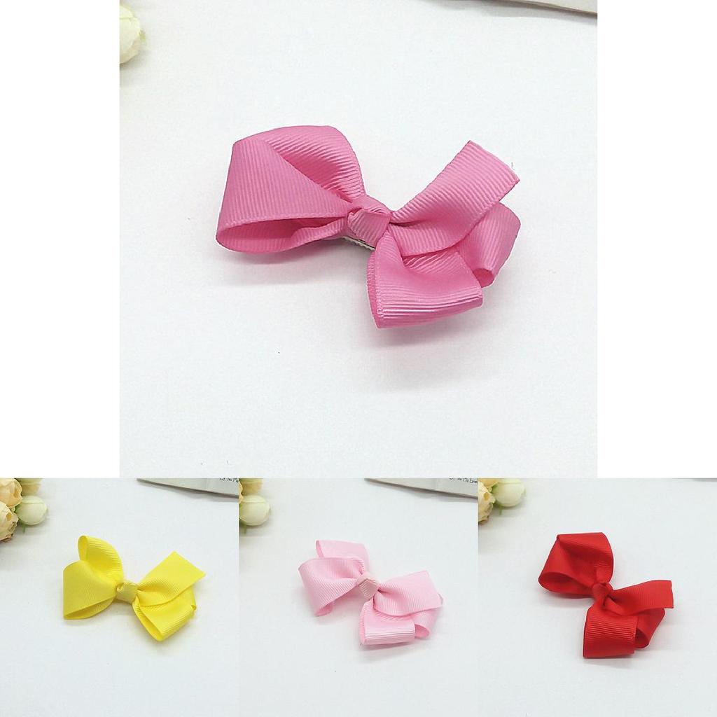 Children Hair Clips With Blue Ribbon Butterfly Bow For Girls Gift Pack