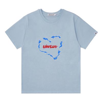 NOSCOULEURS Love Us T-Shirt Blue