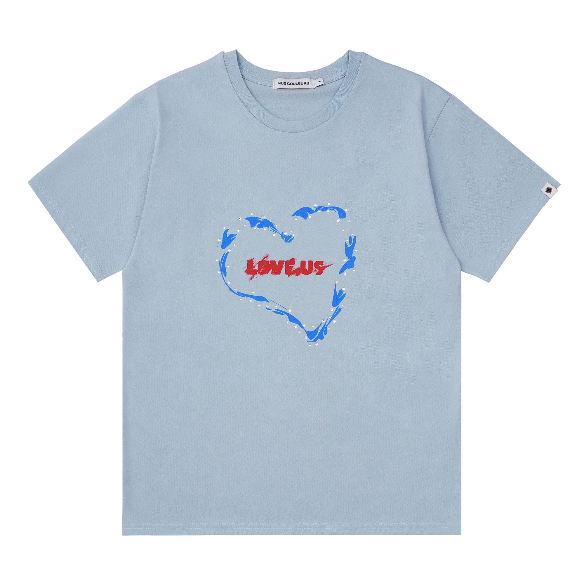Nocoolers Love Us T-Shirt Blue Blue/1