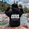 Christian Hoodie Sweatshirt Jesus Saves Women Casual Graphic Pullover Bible Verses Crewneck Faith Tops