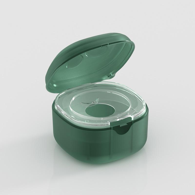 

1Pcs Portable Pacifier Holder Dummy Teat Case Baby Pacifier Box Soother Container Safe Plastic Infant Kids Travel Storage Box зелёный