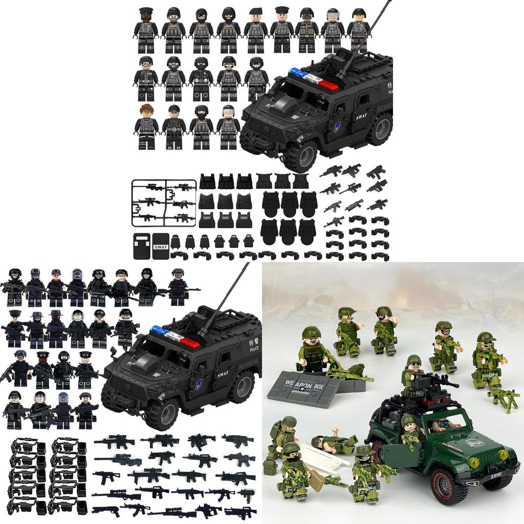 Military Building Blocks Set With Abs Plastic Small Particles For Collectors And Kids