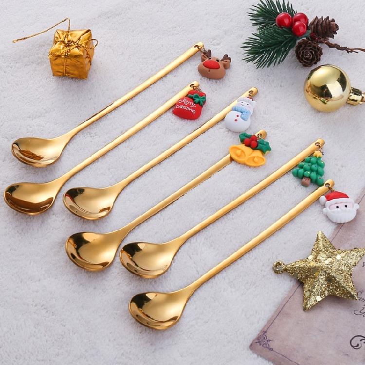 6 Pieces Stainless Steel Coffee Spoons Fruit Forks for Kitchen Dessert Tableware