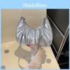 Fashionable Lady Commuter Underarm Bag 2023 Summer New Casual Shoulder Bag For Women Street Trend Black Silver