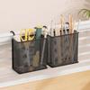 Wall Mounted Metal Hanging Basket Space Saving Stationery Storage Box Wire Organizer  Office