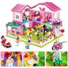 Assembled Building Blocks 0721 Holiday Garden Villa Princess Girl Castle Small Particles Assembling Toy Gift