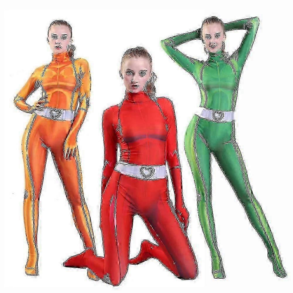 Kostium Cosplay Totally Spies Dla Kobiet I Dziewcząt Anime Clover Sam Alex Body Garnitur