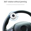 Heavy Duty Steering Wheel Knob with Rubber Padding Rotating for Secure Installation & Comfortable One Hand Operation