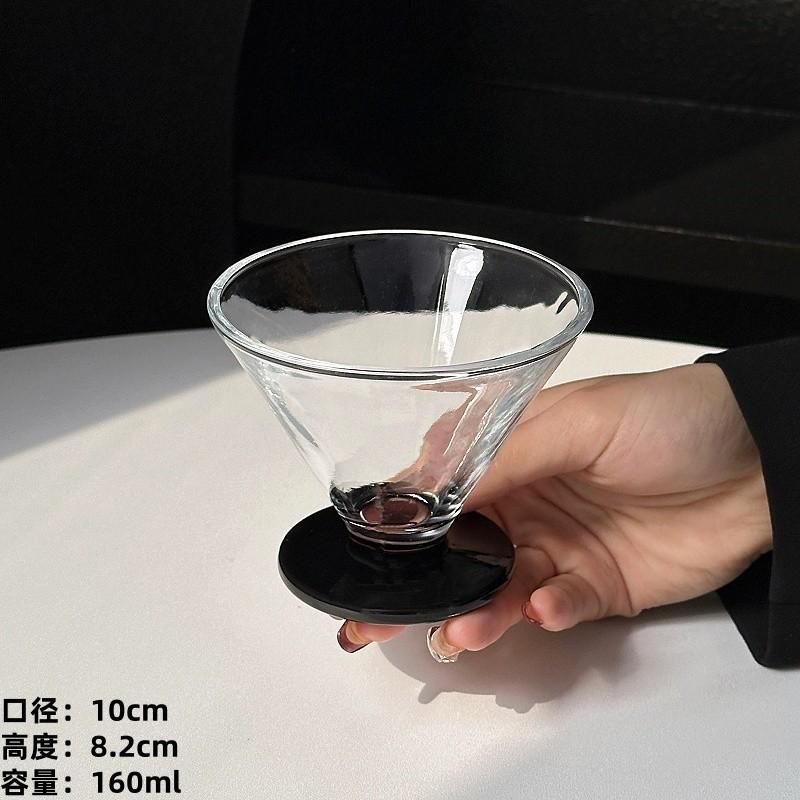160ml French Martini Vintage Glass Cups Short Foot Cocktail Glasses Cups Creative Iced Coffee Dessert Cup Tumbler