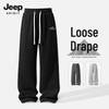 JEEP SPIRIT Men's Loose Fit Straight-Leg Casual Trousers