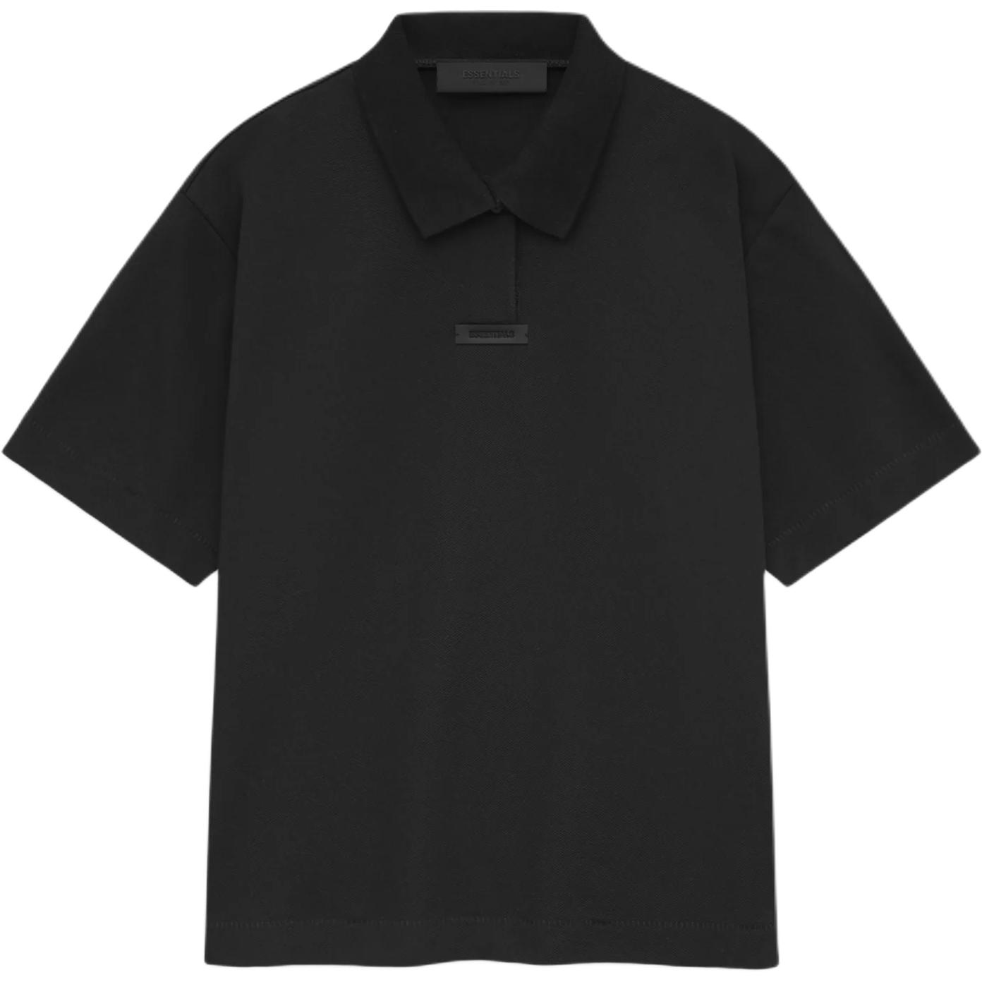

Fear of God Essentials Pique Polo Black Men Tops 125HO244330F L