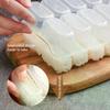 10 Grids Rice Ball Mold With Rice Spoon Sushi Non-stick Pressure Storage Box Lunch Tool DIY Home Kitchen Clear Onigiri Molds