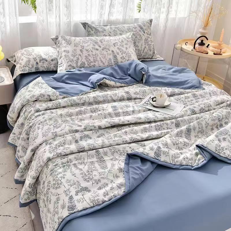 2026 New Printed Quilt Skin-friendly Air-conditioning Quilt Single Double Summer Cool Quilt Spring and Autumn Beding Bed Cover Thin Quilt
