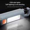 Mini Portable LED Flashlight USB Rechargeable With Hook Zoomable Torch Outdoor Camping Hiking Emergency Lantern