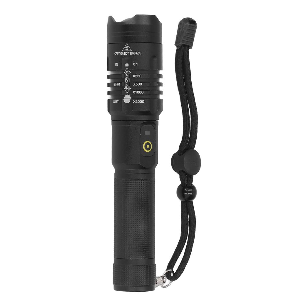 Flashlight 5000LM Aluminum Alloy P50 Strong Light Telescopic Zoom Waterproof Emergency Flashlight