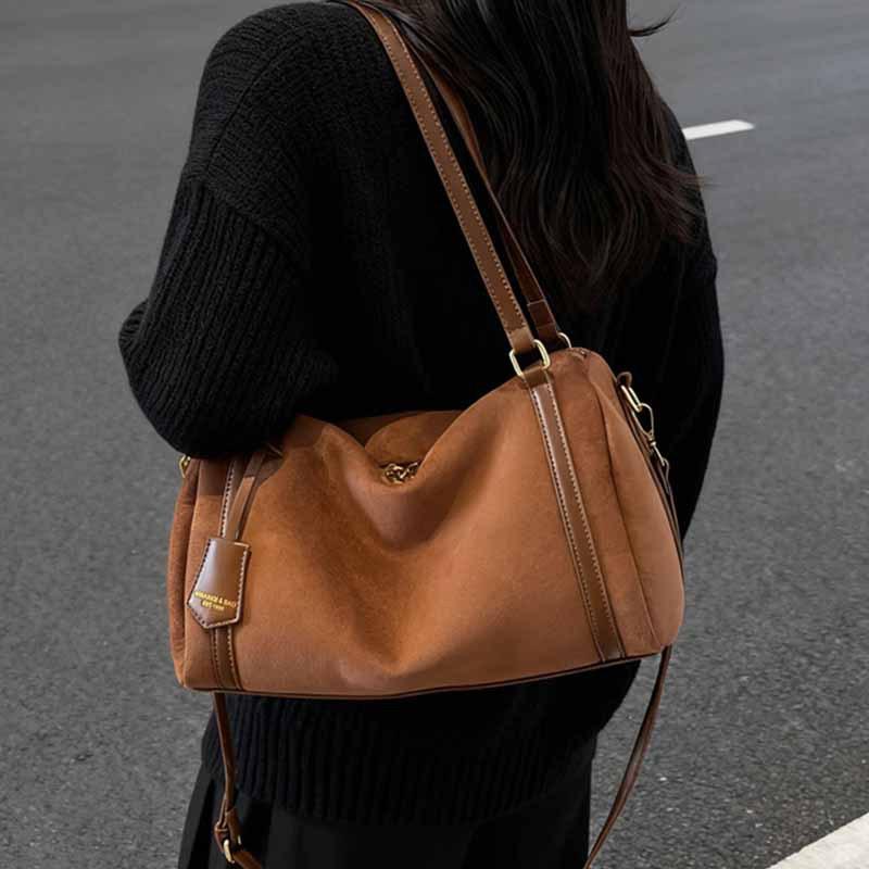 Small Bag Women's New Simple Pillow Bag Large Capacity Commuter Casual Versatile Boston Shoulder Crossbody Bag