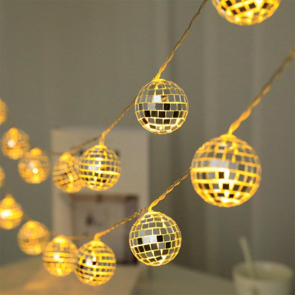 LED Disco Ball String Lights for Parties and Festivals