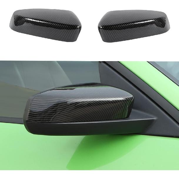 RT-TCZ Carbon Fiber Rearview Side Mirror Decoration Trim Cover Accessories for Ford Mustang 2009 2010 2011 2012 2013
