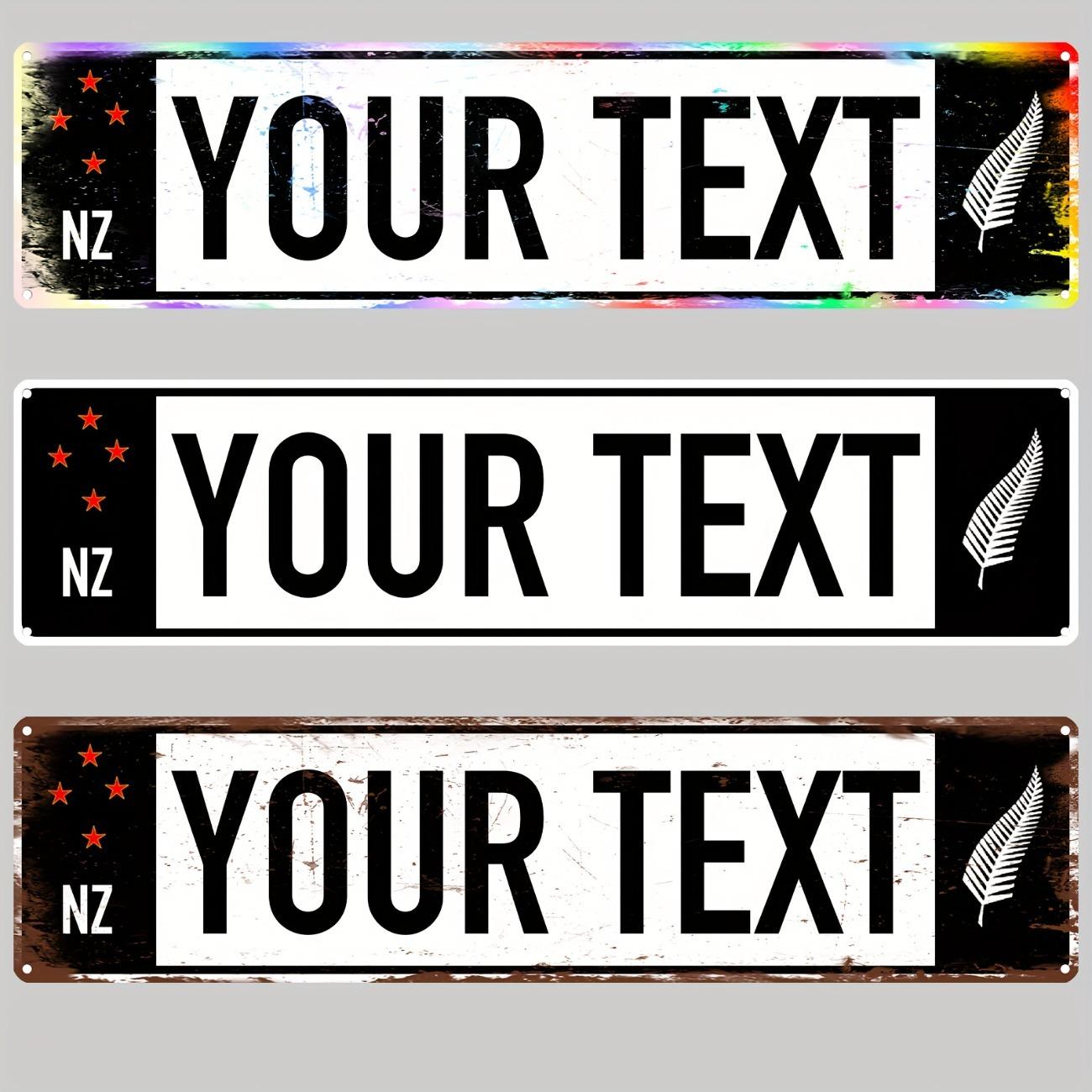 1pc Custom Vintage New Zealand Fern Southern Cross Aluminum Metal Sign Personalized Home Wall Decor белый