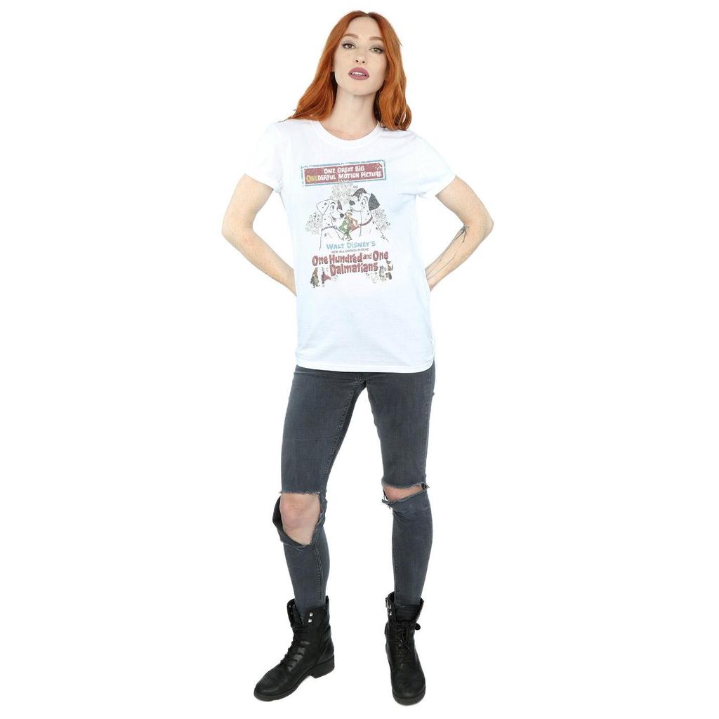 101 Dalmatians Womens/Ladies Poster Cotton Boyfriend T-Shirt