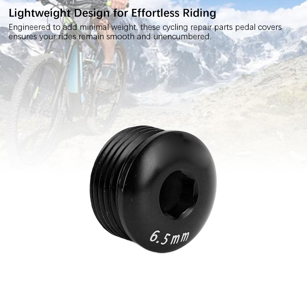2PCS 6.5mm Bike Pedal Screw Cover M14 Thread Cycle Pedal Locking Screw  Bike Pedal Protection