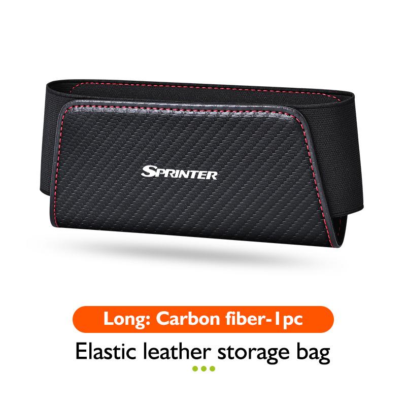 FFYE5 Leather Car Door Organizer Phone Sun Visor Glasses Storage Bag For Mercedes Benz W124 W203 VITO Sprinter Viano V-Class R-Class