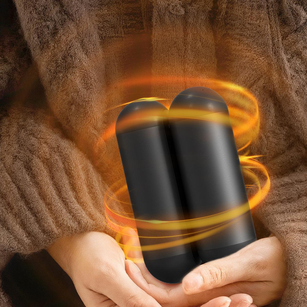 

Магнітна грілка для рук два в одному, портативна USB-грілка для рук, знімний кишеньковий обігрівач, ідеальний технологічний подарунок для щоденного використання на вулиці. чорний