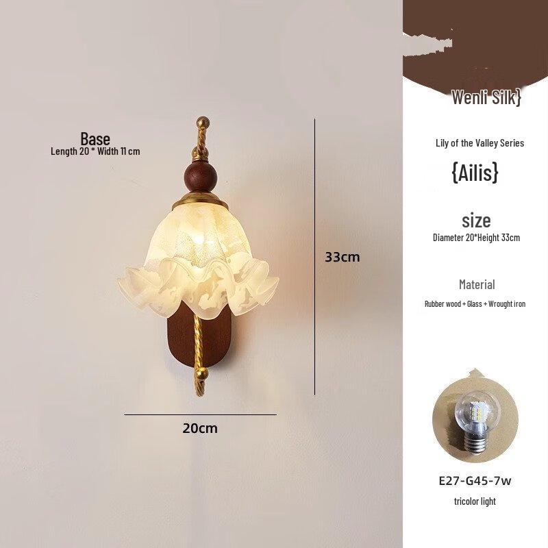 Настенный светильник NuFeng Alice в французском ретро-стиле, перезаряжаемый