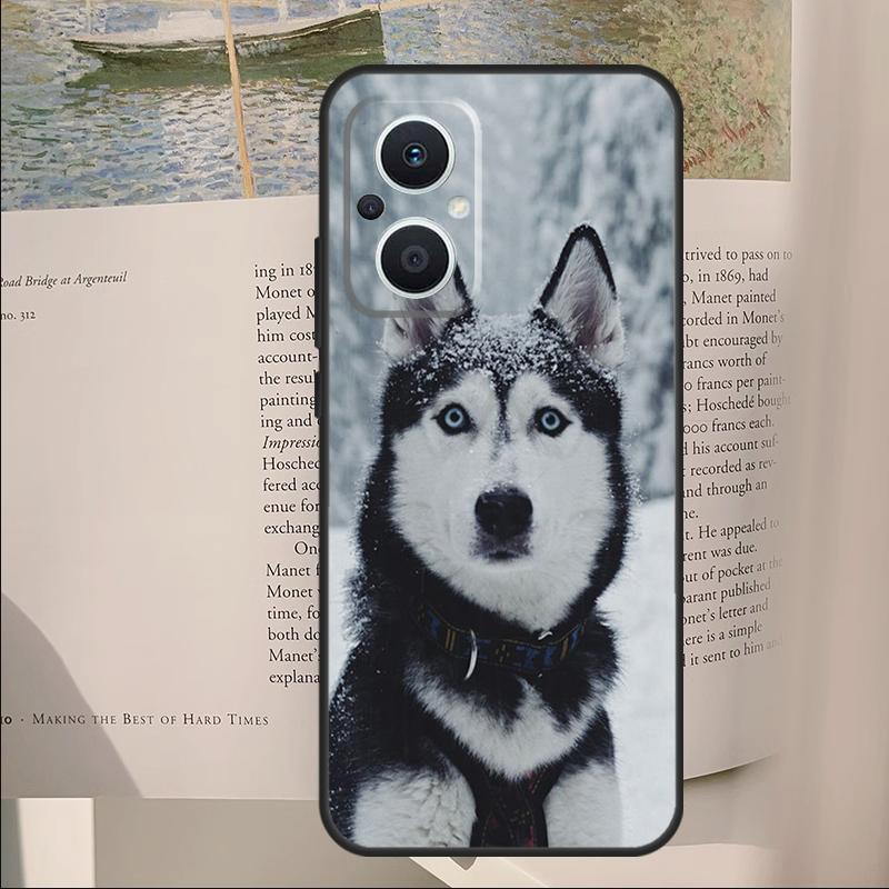 Animal Wolf Dog Husky Cover For OPPO Reno 11F 12F 13F 14F 10 11 12 13 14 Pro 7 8 Lite OPPO Find X6 X8 X9 Pro Case