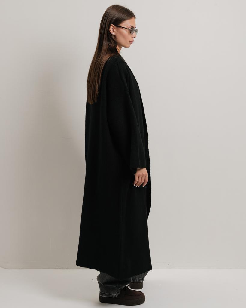 Кардиган длинный с поясом Avrile 91828 черный