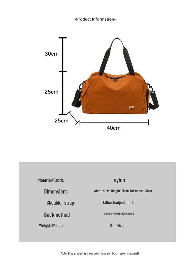 Women's Lightweight Large Capacity Travel Bag - Fashionable & Versatile for Sports and Fitness