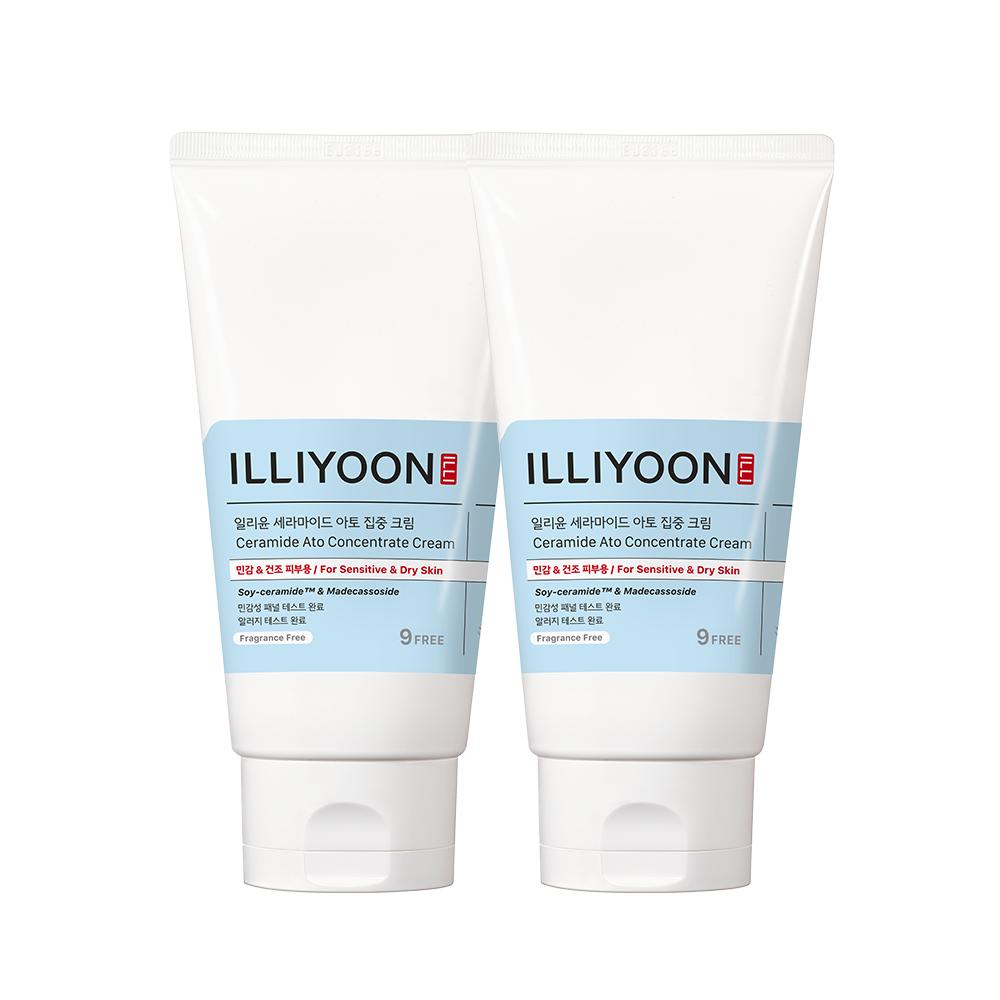 Illiyoon Ceramide Ato Concentrate Cream Deep Hydration Moisture Barrier 150ml Duo Pack