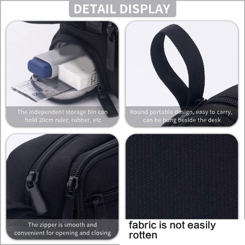 Large Capacity Pencil Bag Multilayer Pencil Case Aesthetic Pen Bag Simple Pencil Box For Organizing School Supplies